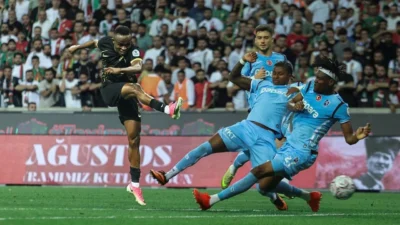 Amedspor’un Trabzonspor’u 2-1 mağlup ettiği karşılaşmada takımının ilk golünü kaydeden