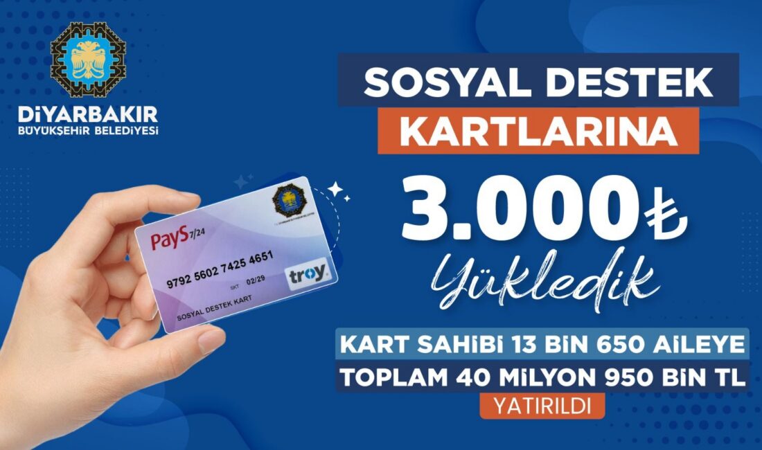 Diyarbakır Büyükşehir Belediyesi, eylül ayı sosyal destek ödemeleri kapsamında SODES