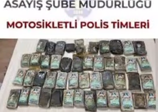 Yenişehir ilçesinde bir araçta yapılan aramada 47 parça halinde toplam