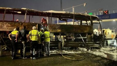 Diyarbakır’dan İstanbul’a giden yolcu otobüsü kaza yaptı. Kazada 2 kişi