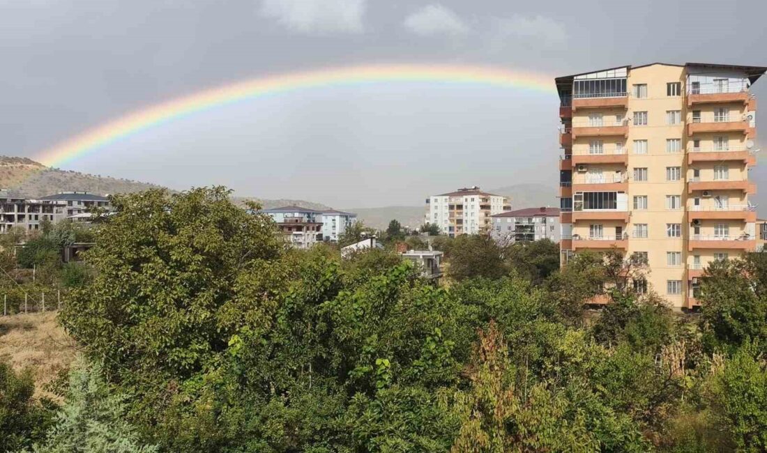 Diyarbakır’ın Dicle ilçesinde gün içinde ara ara yağan yağmurla birlikte