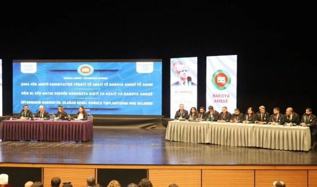 Diyarbakır Barosu 50’nci Genel Kurul Toplantısı’nı gerçekleştirdi. Baro, yarın yeni