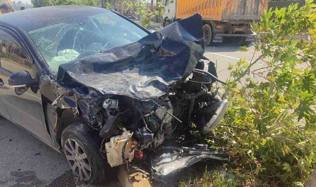 Diyarbakır’ın Silvan ilçesinde iki aracın çarpışması sonucu meydana gelen trafik