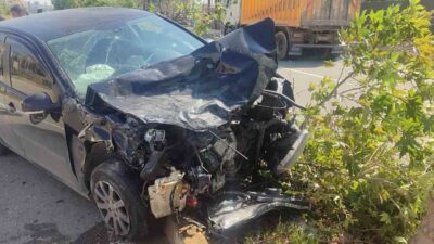 Diyarbakır’ın Silvan ilçesinde iki aracın çarpışması sonucu meydana gelen trafik