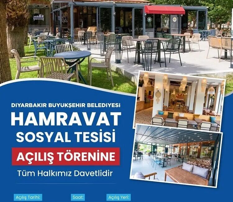 Diyarbakır Büyükşehir Belediyesi, Hamravat Sosyal Tesisinin 11 Ekim Pazar günü