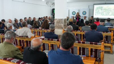Diyarbakır Büyükşehir Belediyesi Eşbaşkanları Serra Bucak ve Emin Ay, Silvan’da