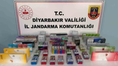 Diyarbakır’da jandarma ekiplerince düzenlenen operasyonlarda 10 bin 895 paket kaçak