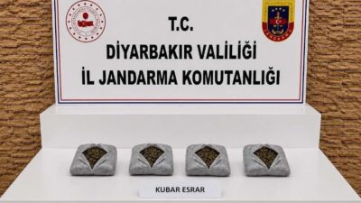 Diyarbakır’da düzenlenen operasyonlarda, 57 bin 702 kök kenevir, 2 kilo